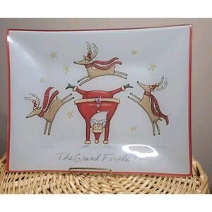 Christmas Tray Prima Design Santa Leapong Reindeer The Grande Finale Stars